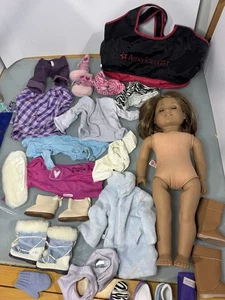 American girl doll lot doll with clothes and bag - Picture 1 of 20