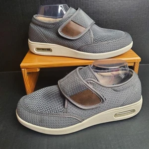 YOUYUN Gray Comfort Walking Shoes M 8.5 / W 9.5 Diabetic Breathable Sneaker - Picture 1 of 10