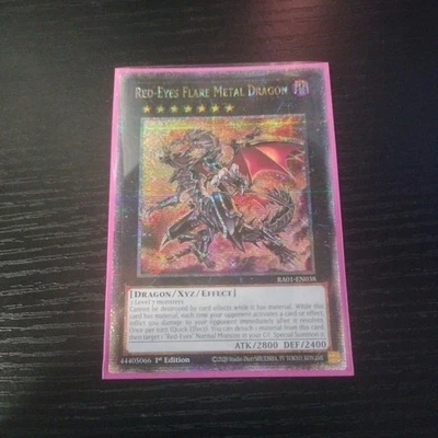 Red-Eyes Flare Metal Dragon RA01-EN038 QCR - Image 1 of 3