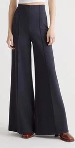 Quince schwarze Ultra-Stretch Super Wide Leg Ponte Hose Damen Gr. XS - Bild 1 von 9