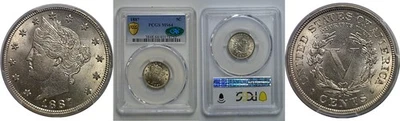 1887 Liberty Nickel   PCGS MS-64  CAC - Image 1 of 3