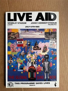Live Aid 1985 Programm + Ticket - Signiert von Elton John/Dire Straits/Brian May + - Bild 1 von 8