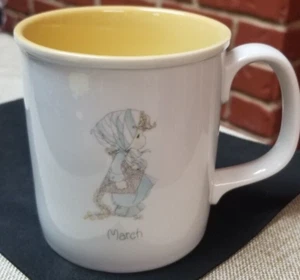 Taza de café vintage Precious Moments "March" 1988 - Imagen 1 de 3
