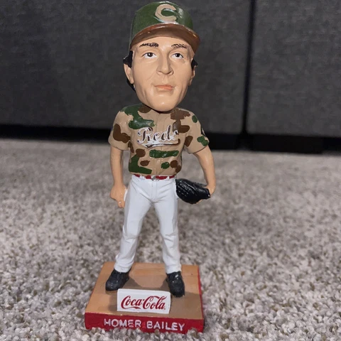 Cincinnati Reds Homer Bailey Camo Bobblehead 2017 SGA Cover