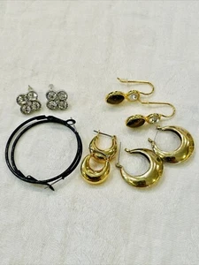 Lote de 5 Pendientes Paquete Tono Plata y Oro Moda Joyería Revender Ropa de Ciclo - Imagen 1 de 8