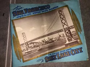 1944 SAN FRANCISCO WESTERN PACIFIC RR FEATHER RIVER ROUTE SALT LAKE CITY NR Book - Picture 1 of 7