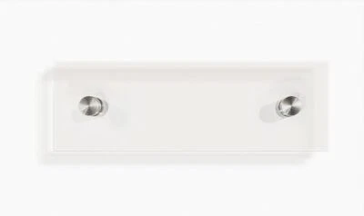 CANAILLES Acrylic Wall Sign Holder with Standoffs Silver - 2" x 8" Acrylic Panels Easy ...