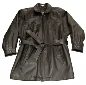 Wilsons Giacca Motociclista Cintura Lunga Pelle Thinsulate Fodera Zip XL Nero - Foto 1 di 22