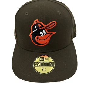 Baltomore Orioles 1966 Campeones del Mundo Parche Exclusivo Sombrero Club 7 5/8 MLB Marrón - Imagen 1 de 15