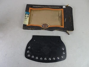 Harley Davidson Medium 10 x 6.5 Mud Flap Chrome Studs Studded Made in USA - Picture 1 of 5