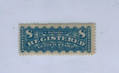 Canada 1875  Registration 8c Blue rare Unused Stamp - Image 1 of 2