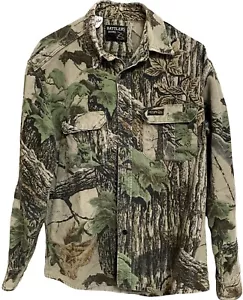 VTG Rattlers Brand Shirt Mens Realtree Camo Long Sleeve Heavy Flannel Sz M USA - Picture 1 of 8