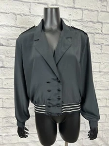 Antara Langarm Knopfleiste Kerb Reverskragen Damen Blazer Vintage 80er - Bild 1 von 5