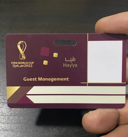FIFA World Cup Qatar 2022 Rare Collectible Hayya Card Specimen Guest Management Cover