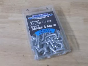 1/4" inch 4' FT Galvanized Anchor Line Rope Lead Chain Boat Marine Dock Raft - Bild 1 von 2