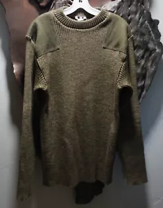Suéter Pullover Fleurs de Bagne Tejido Verde Oliva COMANDO Heritage XXL Francia - Imagen 1 de 7