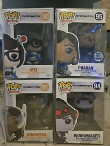 Funko Pop Overwatch Lot, Mei 180, Pharah 95, Symmetra 181, Widowmaker 94 im Etui - Bild 1 von 7