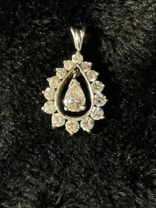 Diamant Träne Anhänger ca. 1/2 Karat - Bild 1 von 7