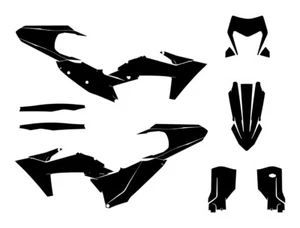 KTM EXC 150 250 350 450 500 Enduro 2024 - 2025 Vector Graphics MX Template 1:1 - Bild 1 von 1