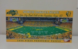 North Dakota State NDSU Bison College 1000 Piece Panoramic Puzzle - Picture 1 of 7
