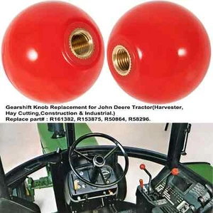 R161382,72358,50864 Manopola a sfera leva cambio rossa adatta per trattore John Deere - Foto 1 di 16