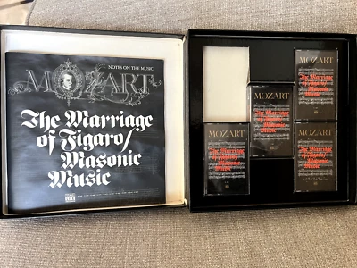 1980 Time Life Mozart THE MARRIAGE OF FIGARO MASONIC MUSIC 4 Cassette & BOOKLET - Image 1 of 4