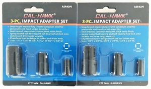 2 CALHAWK 3-TEILIG LUFT SCHLAGSCHRAUBER STECKSCHLÜSSEL ADAPTER ADAPTER SETS VERLÄNGERUNG ASPA3PI - Bild 1 von 1