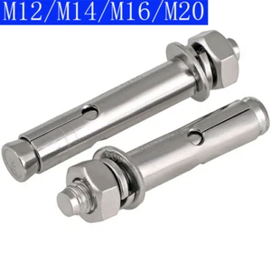 Anclajes de manguito de hormigón M12 M14 M16 M20 cabeza hexagonal tuerca arandela acero inoxidable 304 - Imagen 1 de 6