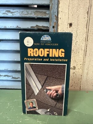 Roofing VHS Preparation & Installation Sealed How To Hometime Guide 1994 - Image 1 of 4
