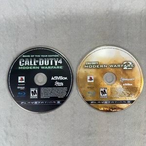 Call of Duty Modern Warfare 1 & 2 PS3 PlayStation 3 Disc Only - Picture 1 of 5