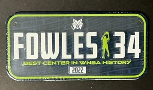 2022 WNBA Sylvia Fowles Limited Edition Bicycle Plate Minnesota Lynx Final Game - Bild 1 von 2