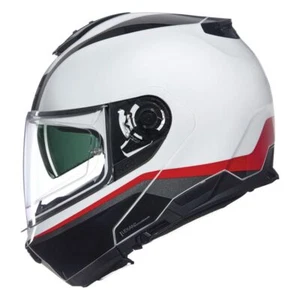 Flip-Up Helmet Nolan N100-6 INCOGNITO 344 Bianco / Rosso / Nero - Picture 1 of 4