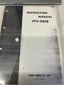 YAESU FTV-901R INSTRUCTION MANUAL - Picture 1 of 1