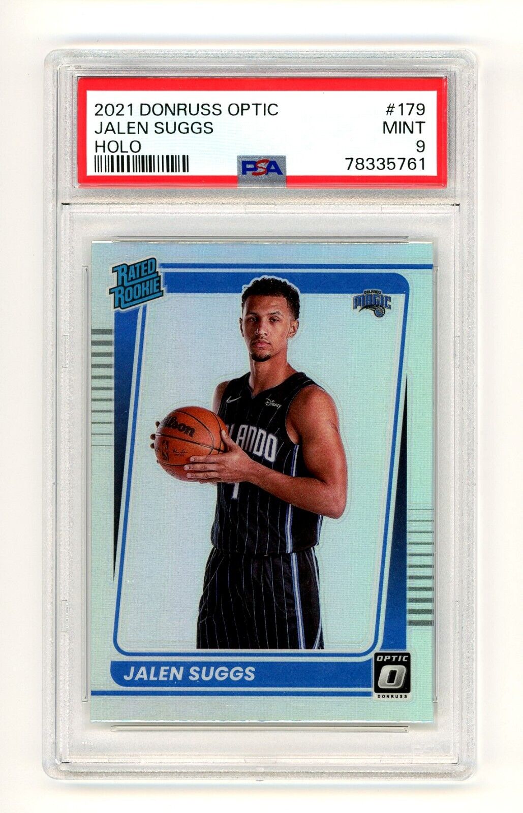 2021 Donruss Optic Rated Rookie Holo #179 Jalen Suggs RC PSA 9