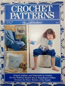 Herrschners Häkelanleitungen Afghanen Tischdecken Hochzeit Pullover Mai Juni 1988 - Bild 1 von 12