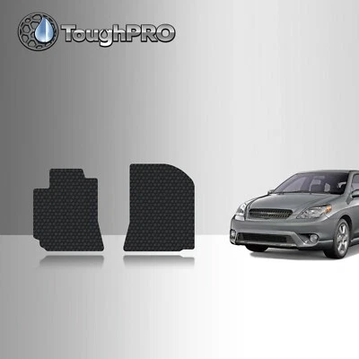 ToughPRO Front Mats Black For Toyota Matrix All Weather Custom Fit 2003-2008 — 第 1/4 张图片