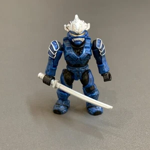 Ultra Rare Halo Mega Bloks Blue Hayabusa Spartan Series 1 Blind 96870 Figure Toy - Picture 1 of 4