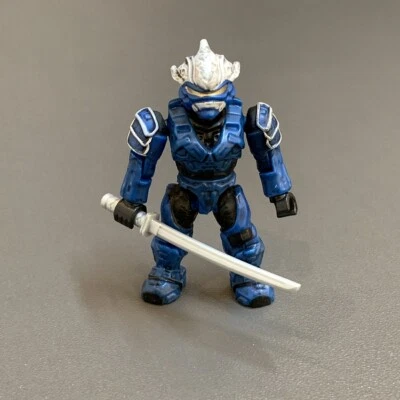 Ultra Rare Halo Mega Bloks Blue Hayabusa Spartan Series 1 Blind 96870 Figure Toy - Image 1 of 4