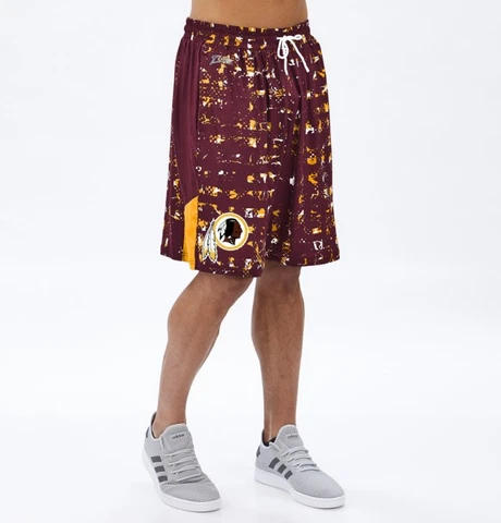 Zubaz NFL Men's Washington Redskins Color Grid Shorts Cover