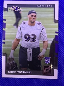2017 Donruss #393 Chris Wormley Baltimore Ravens NFL Rookie RC Football card 