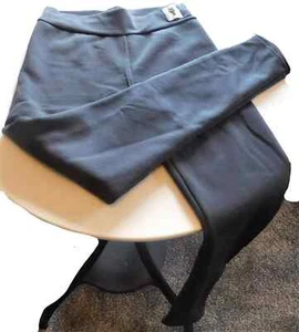 YOGA PANTS - FUR LINED - BLACK WINTER LEGGINGS - SIZE U.S. small / JAPAN large - Picture 1 of 3