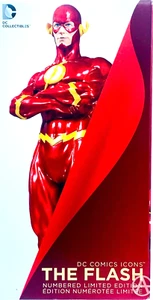 THE FLASH Cold-Cast Porcelain DC Collectibles Limited Edition Icons Statue - Picture 1 of 16