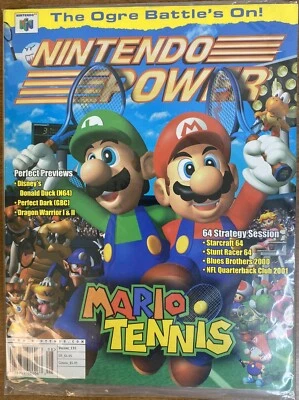 Nintendo Power Magazine Volume 135 - August 2000 - Mario Tennis Cover - No Card - Image 1 of 2
