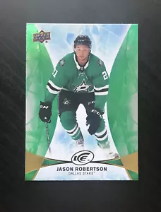 2021-22 Oberdeck UD Eis 2020-21 grün #88 Jason Robertson Rookie Dallas Stars - Bild 1 von 2