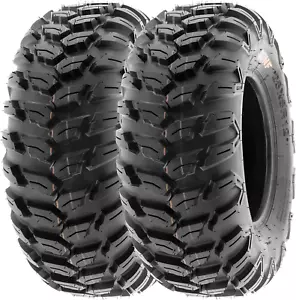 2 Tires Sunf 26X9R12 ATV UTV Tire 26X9X12 Loose over Hardpack 6 PR A043 - Picture 1 of 10