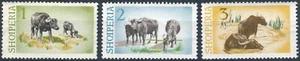 Wasserbüffel: 3 Werte - Albanien 1965 - NM H - MiNr 921/3 - Bild 1 von 3