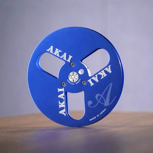 Carrete de recogida de aluminio azul AKAI PRO 7" NUEVO 1 PIEZA vacío para grabadoras de cinta de 1/4" - Imagen 1 de 6