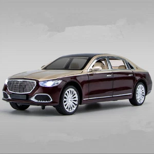 Wine Red Pull Back Sound & Light Alloy Metal 1/24 Car Model Birthday Gift - Picture 1 of 9