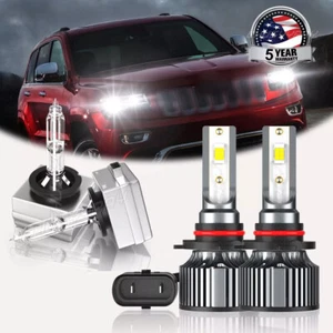 for JEEP Cherokee 2014-2015 9012 LED / D3S HID Headlights High/Low Beam Bulb Kit - Picture 1 of 18