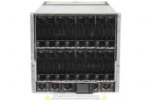HPE C7000 16x BL460c Gen9 32x Xeon E5-2650 V4 512 GB RAM Rails - Picture 1 of 11